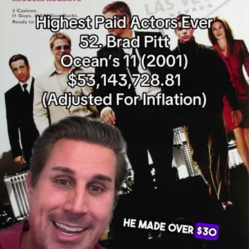 Brad Pitt's Ocean 11 Bucks