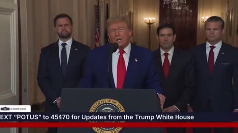 President Trump Goes Off Script - Thanks God Profusely After US Military Strike on Iran