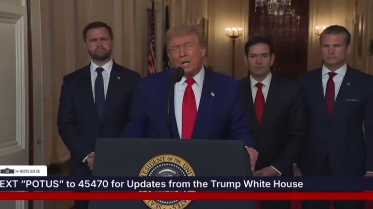 President Trump Goes Off Script - Thanks God Profusely After US Military Strike on Iran