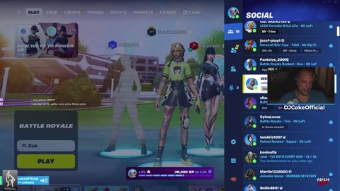 🔴 #Live [GR/EN] 🎮: FN & CoD WarZone!! | Follow @ social: @DJCokeOfficial | !addme !social |