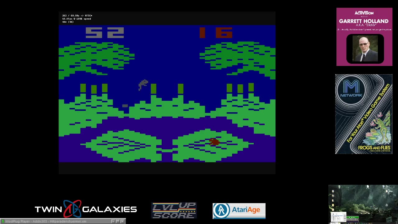 Atari 2600 EMU - Frogs and Flies - Game X B/X - 82-20