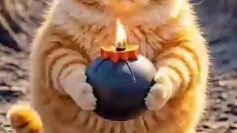 Bombming #ai #aicats #aicat #catlover #cats #cat #orangecat