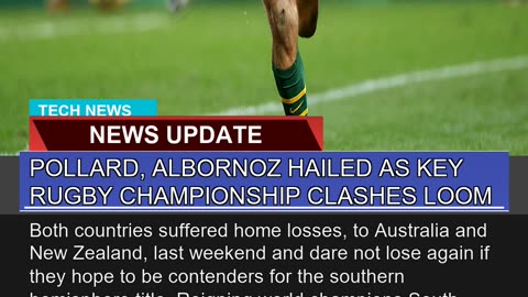 Pollard Albornoz Hailed as Key Rugby Championship