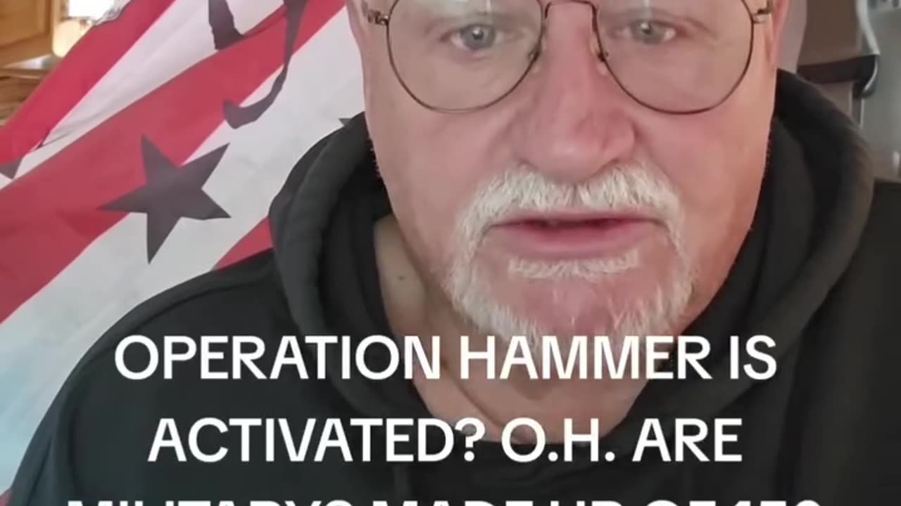 Operation hammer is activated? o.h. are militarys made up of 150 countries loyal to the constitution