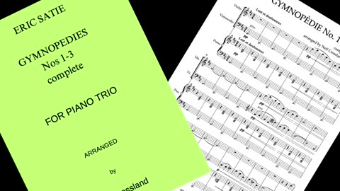 Erik Satie - Gymnopedies Nos 1-3 (complete) for Piano Trio
