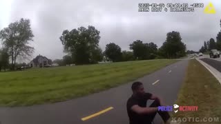 Dude Crash into Police Vehicle Because He Hates Cops