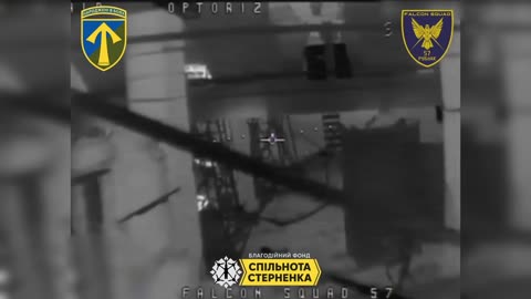 Ukrainian Drone Navigates Inside of Destroyed Factory