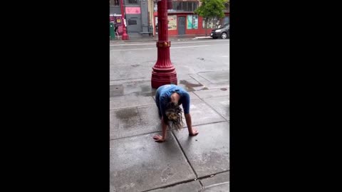 Fentanyl addict on the streets of Portland