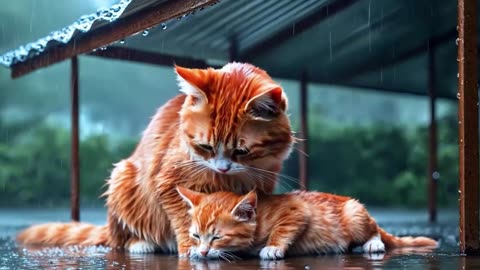 🎉 #Cutecat Whiskers in the Kitchen! Mama Cat Bakes Grape Cake with