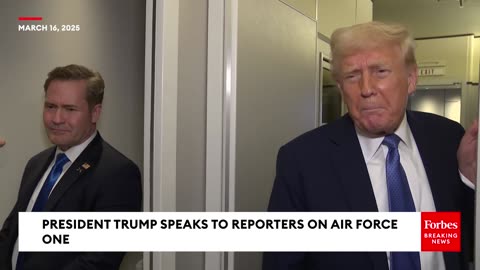 FULL AIR FORCE ONE GAGGLE: Trump Takes Multiple Questions From Reporters On Flight Back To D.C.