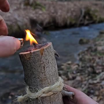 Bushcraft Candle