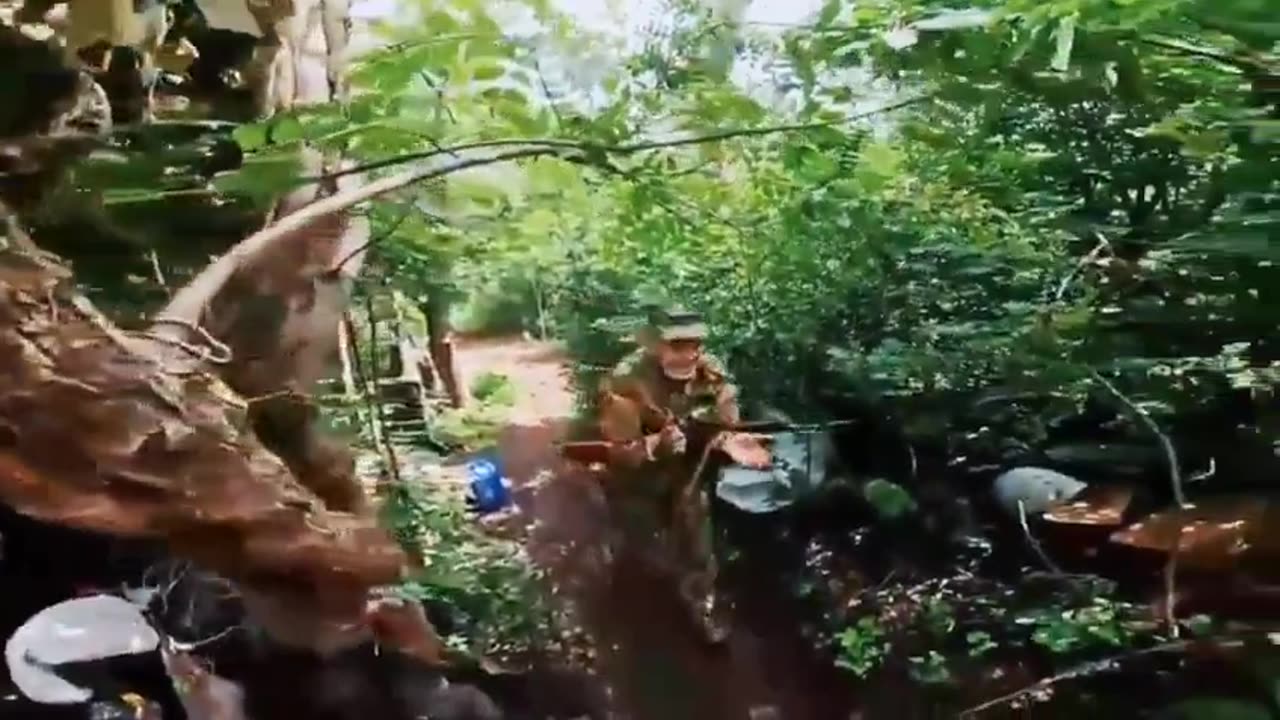 Russian warriors from Yakutia defending the front