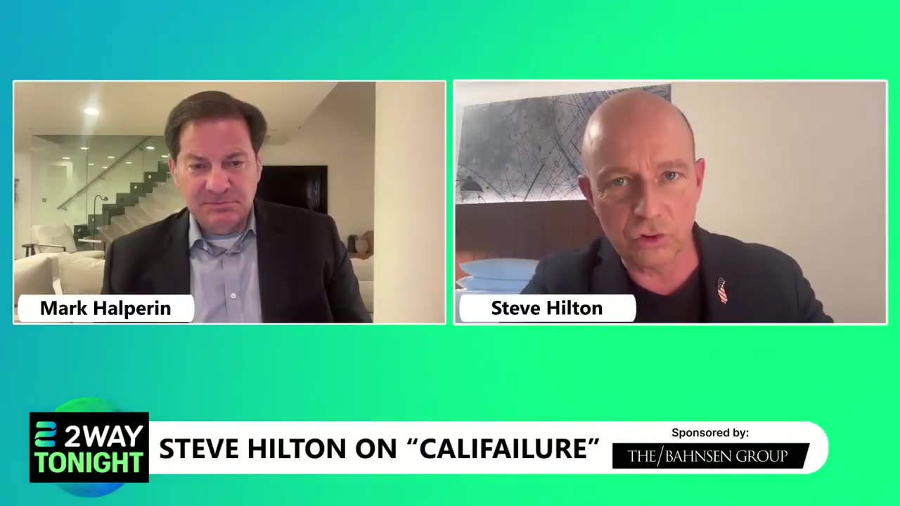 Steve Hilton tells Mark Halperin he's seriously thinking of running for Calif governor