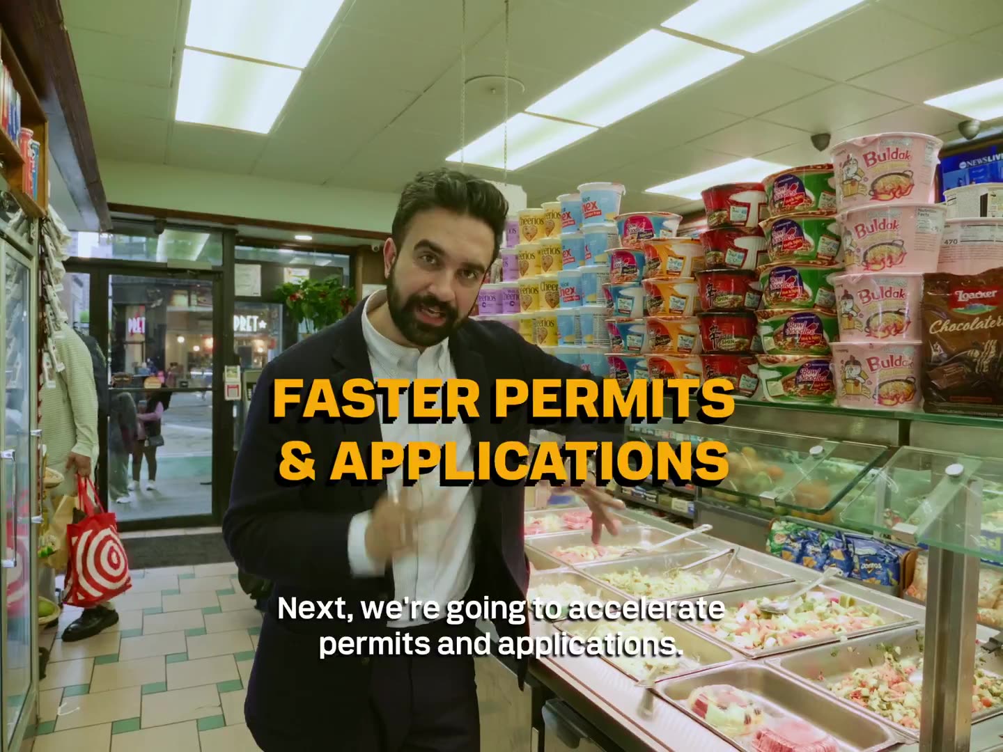 At the end of this video he said “there’s nothing more New York than an egg and cheese.”