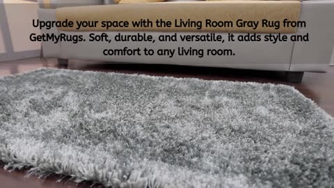 Relax in Comfort with Living Room Gray Rug – GetMyRugs