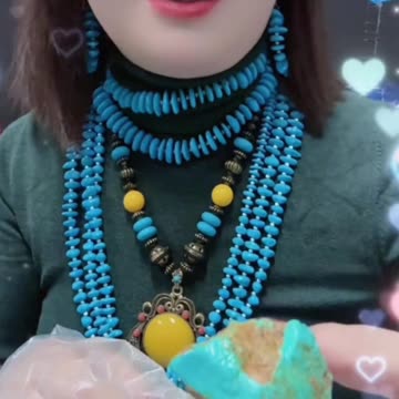 20250913-5 Free-Form Turquoise Pendant: Embrace the Beauty of an Unscripted Life