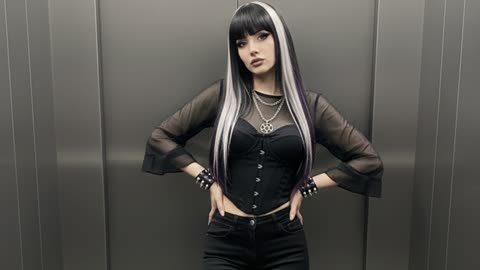 Elevator Edge: Gothic Confidence