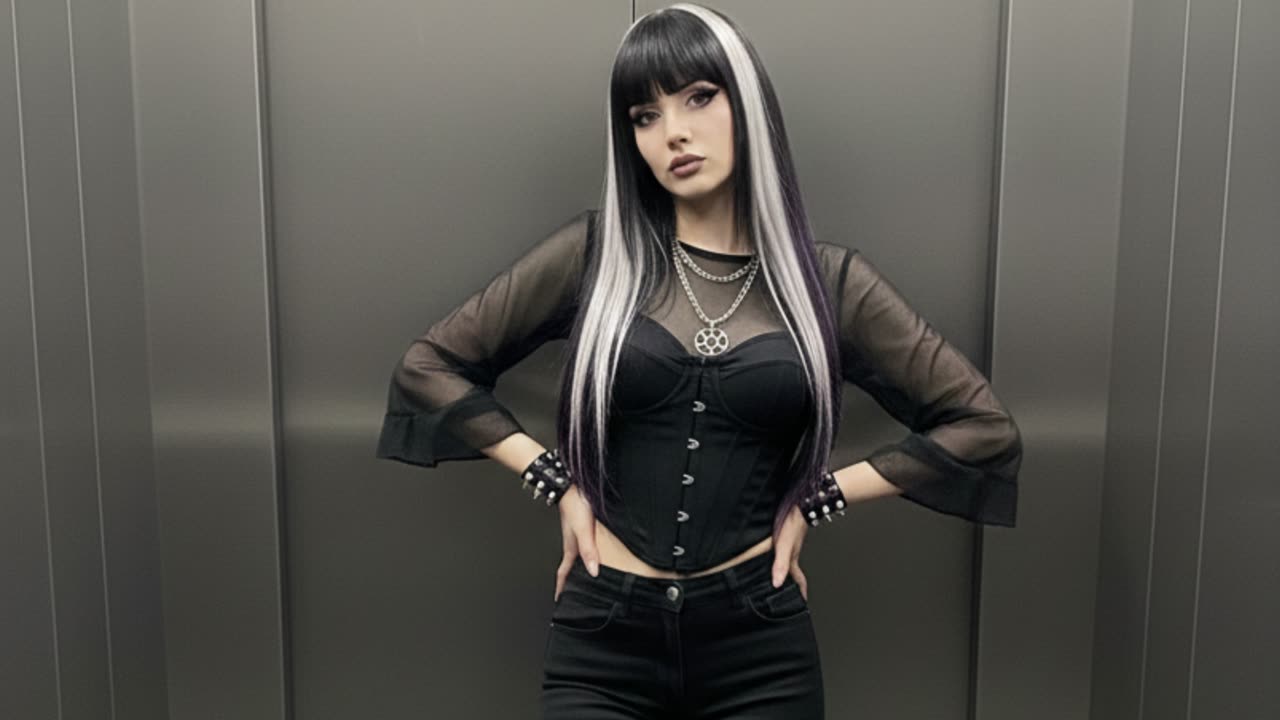 Elevator Edge: Gothic Confidence