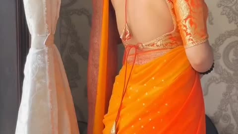 Indian girl in saree||fashion design