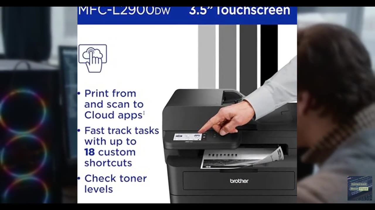 Brother Professional Laser Printer with Scanner, High-Speed 36 ppm Monochrome Al