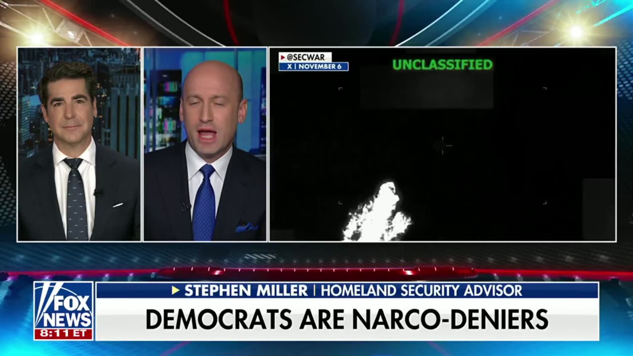 Stephen Miller goes off on Democrats for siding with narcoterrorists