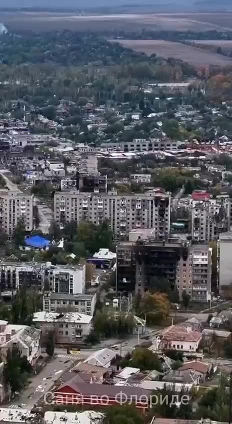 Apocalypse Footage: Flying Over Pokrovsk, Where the Frontline Now Burns.