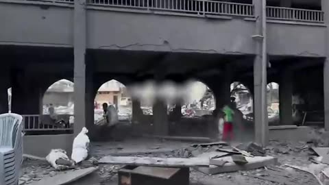 Israeli fighter jets targeted the school with a barrage of missiles