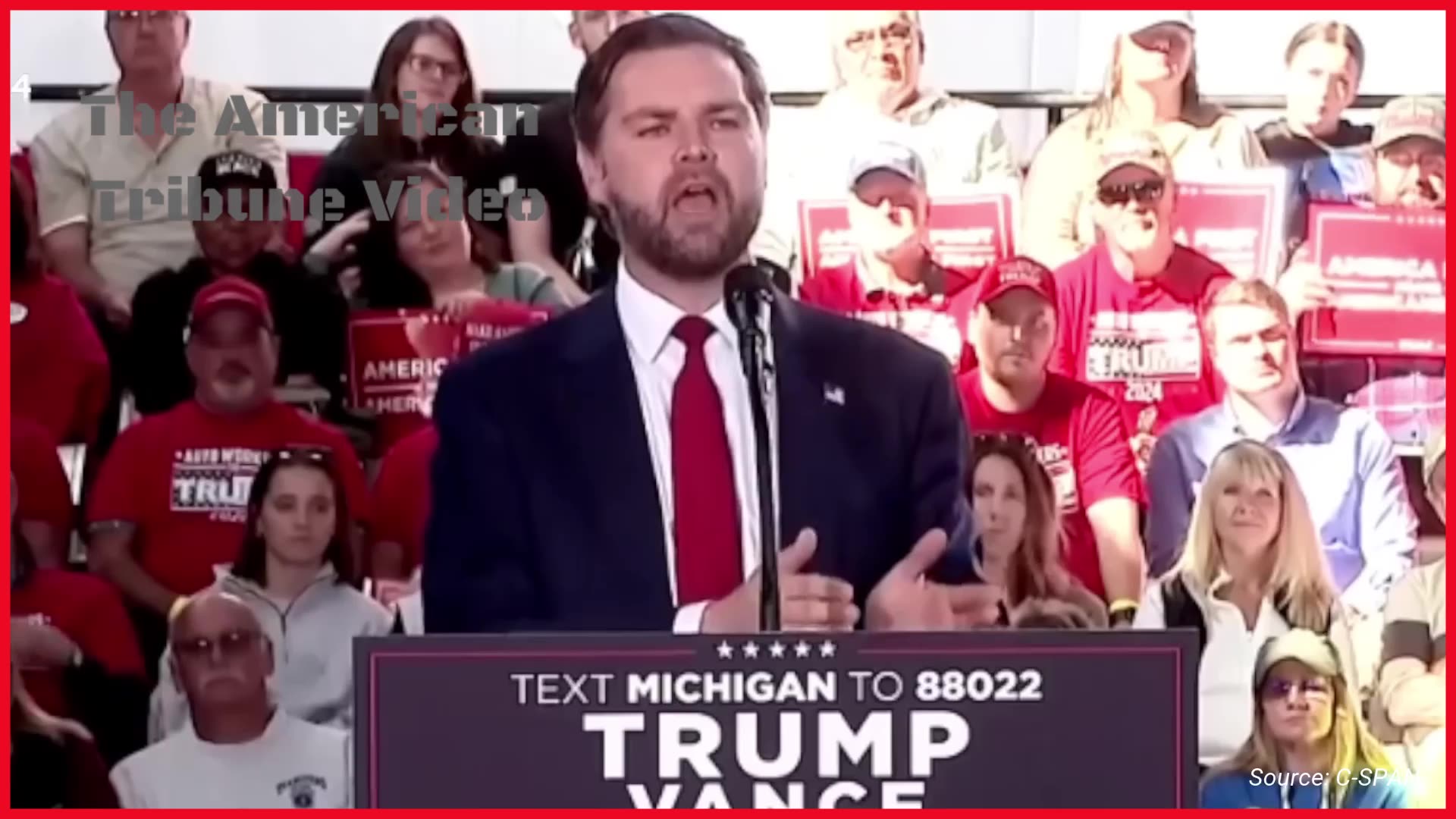 Crowd Roars with Applause after Vance Exposes Major FEMA Scandal, Torches Liberal Reporter