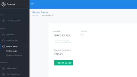 Retirando de QuantyX
