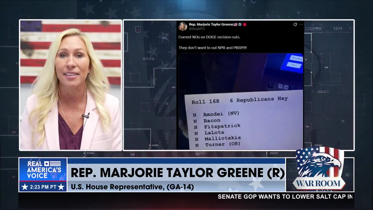 THE FIRST DOGE RESCISSION CUT PASSED