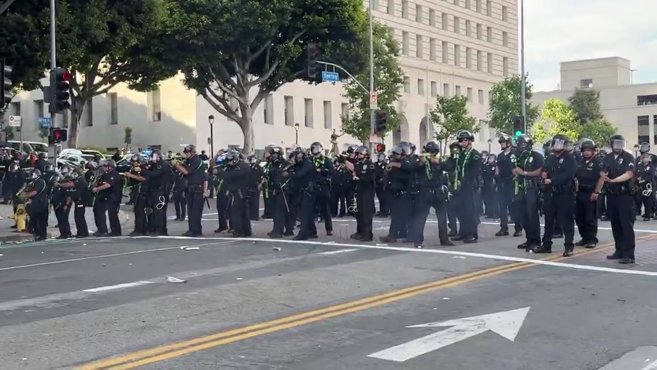 LAPD Indiscriminately Fires on Protesters — in Unlawful Assembly
