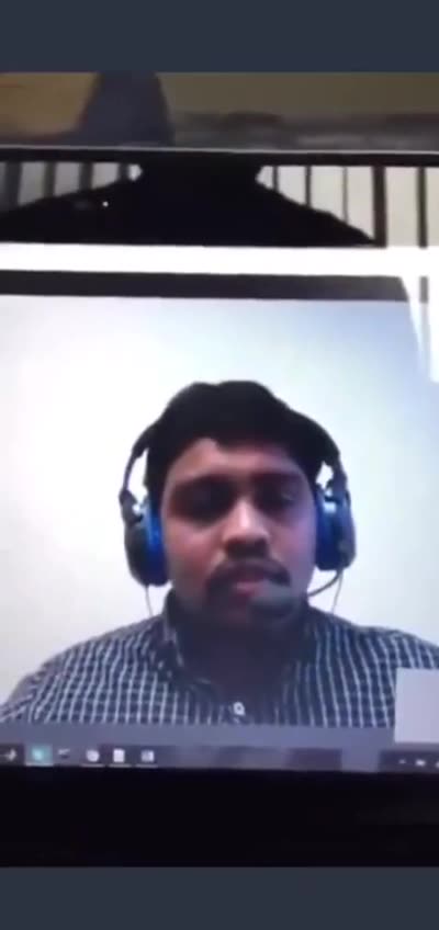 Watch as an Indian IT Job Candidate was Exposed for Lip-Syncing During his Entire Virtual Interview