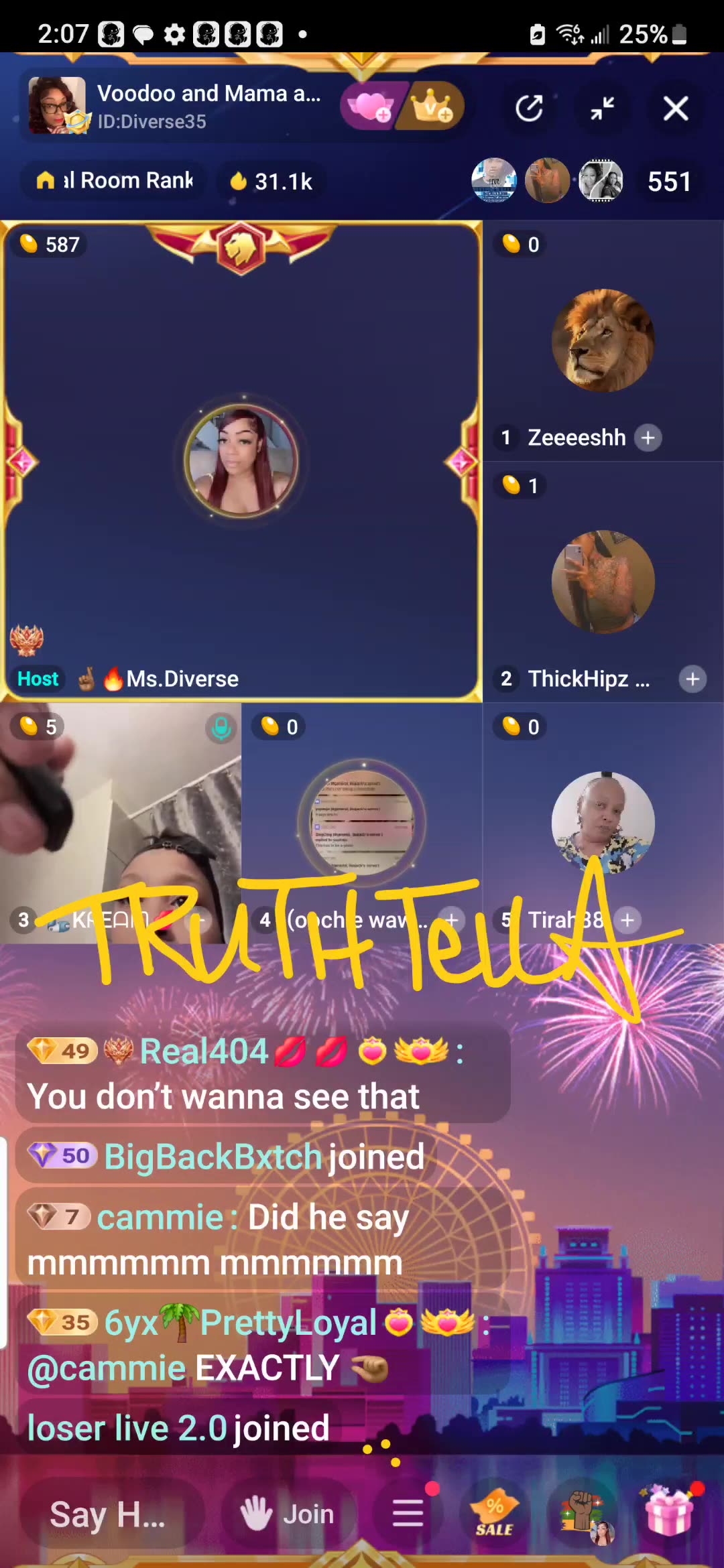 DOPEGIRLFRESH REVEALS HERSELF ON MRS. DIVERSE LIVE ABOUT HOLLY & MOMMA ACE