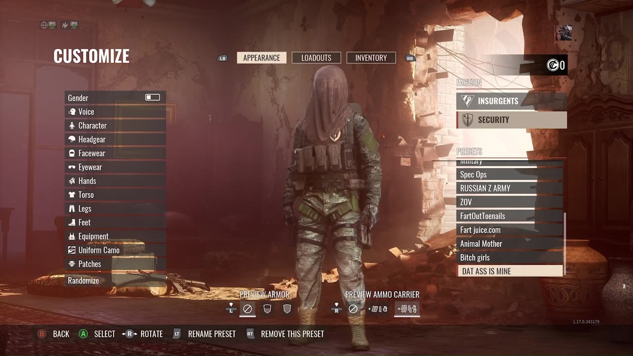 Insurgency Sandstorm Outfit collection