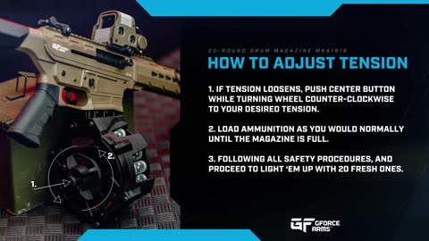 GForce Arms - 20-Round Drum Magazine Installation