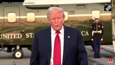Trump departs Bedminster, New Jersey, Speaks to Reporters
