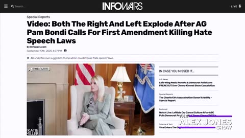 Firestorm Erupts After AG Pam Bondi Publicly Pushed To Implement EU-Style Thought Police Tyranny
