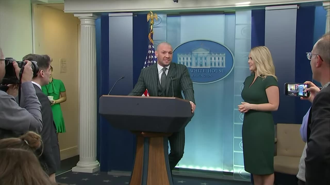 Conor McGregor full speech at White House before meeting with Donald Trump
