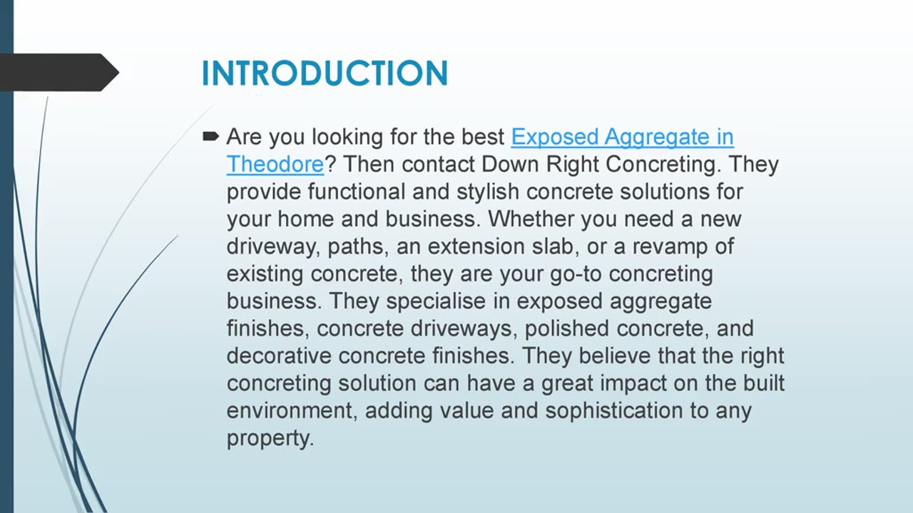 Best Exposed Aggregate in Theodore