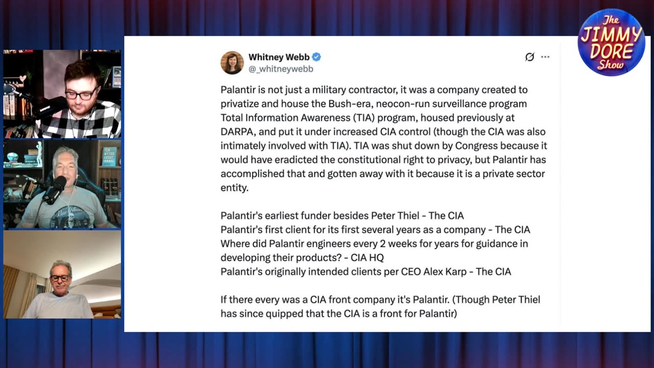 Palantir deploying face scanning tech during LA peaceful riots▮The Jimmy Dore Show