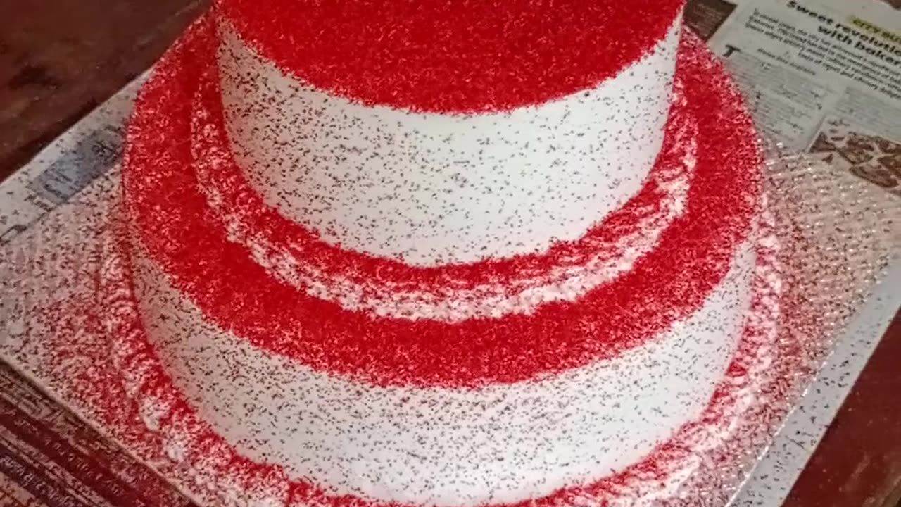 This cake is red velvet cake is very very yummy and tasty