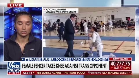 Fencer who took knee against trans opponent reveals she felt 'at a loss'