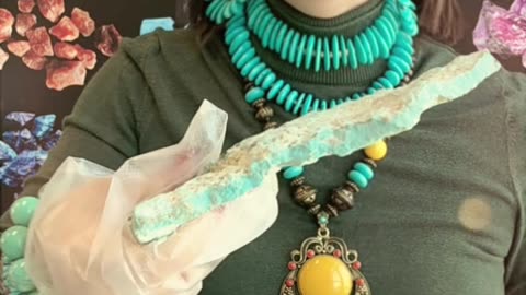 20250730-6 Natural Original Turquoise Rough Condense Mountain - River Aura