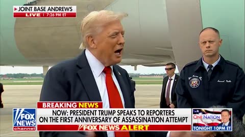 TRUMP speaks out on the one-year anniversary of the assassination attempt against him in Butler