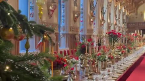 Preparations are taking place for this evening’s State Banquet