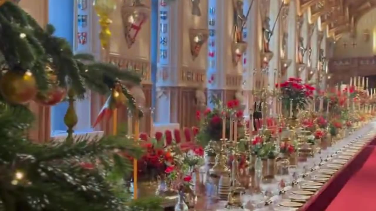 Preparations are taking place for this evening’s State Banquet