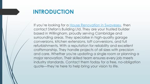 Best House Renovation in Swavesey
