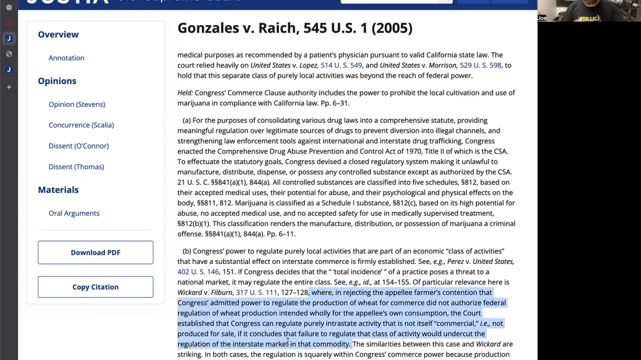 Commerce clause exercised without commerce activity