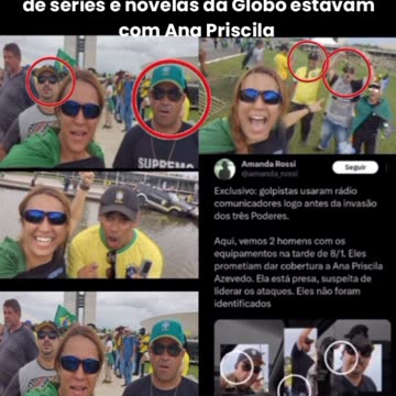 Pessoas que já participaram de cenário de séries e novelas da Globo estavam com Ana Priscila