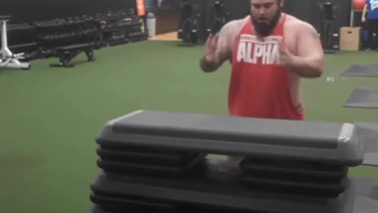 Stepping Up the Workout! 🏋️‍♂️😂